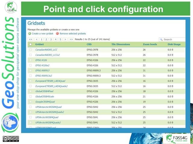 Point and click configuration
