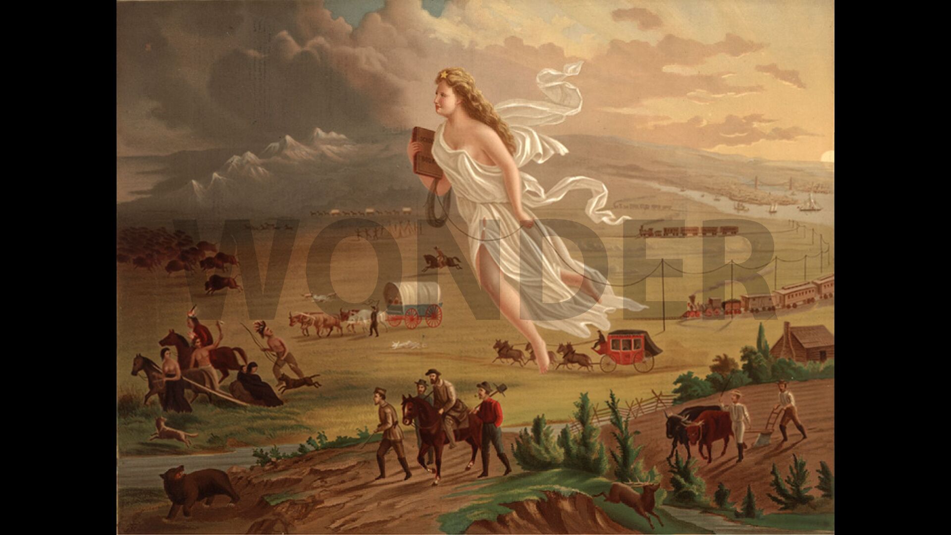 American Progress John Gast Manifest Destiny Westward Expansion