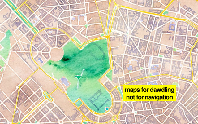 maps for dawdling
not for navigation
