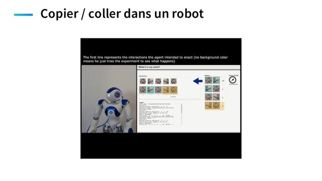 Copier / coller dans un robot
