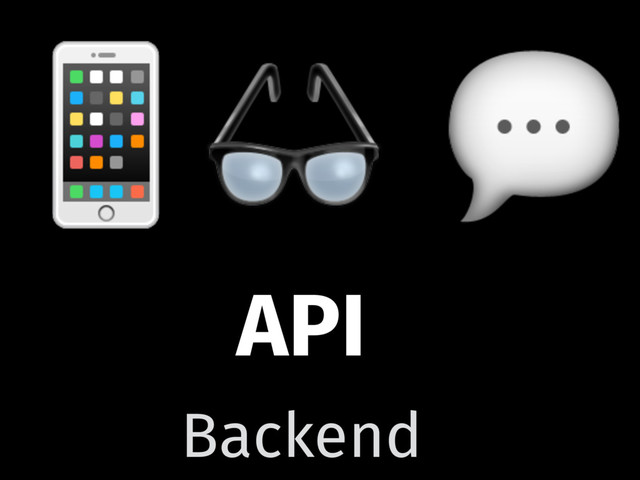 API
 
Backend
