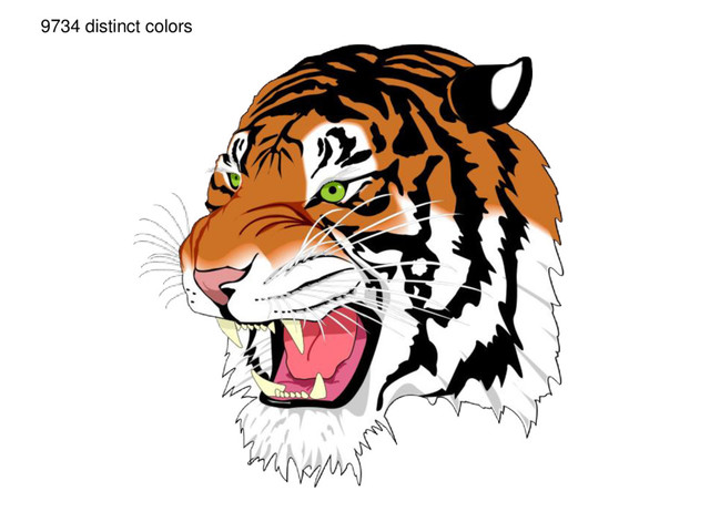 9734 distinct colors
