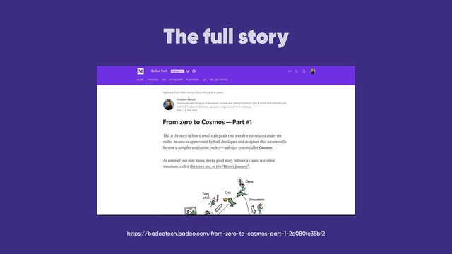The full story
https://badootech.badoo.com/from-zero-to-cosmos-part-1-2d080fe35bf2
