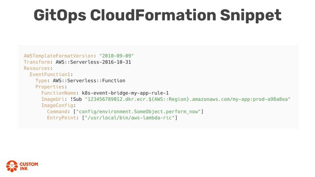 GitOps CloudFormation Snippet
