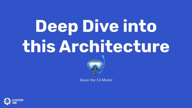 Deep Dive into
this Architecture
🤿
Down the C4 Model
