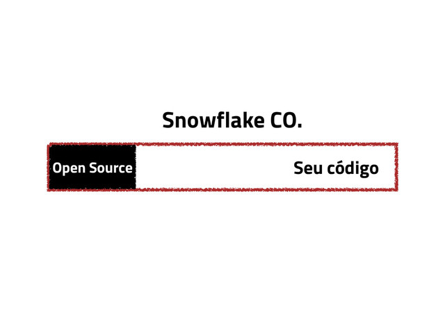 Open Source Seu código
Snowflake CO.
