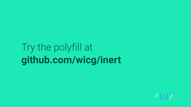 Try the polyfill at
github.com/wicg/inert
