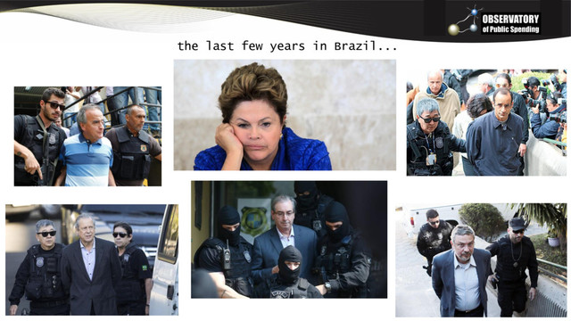 the last few years in Brazil...
