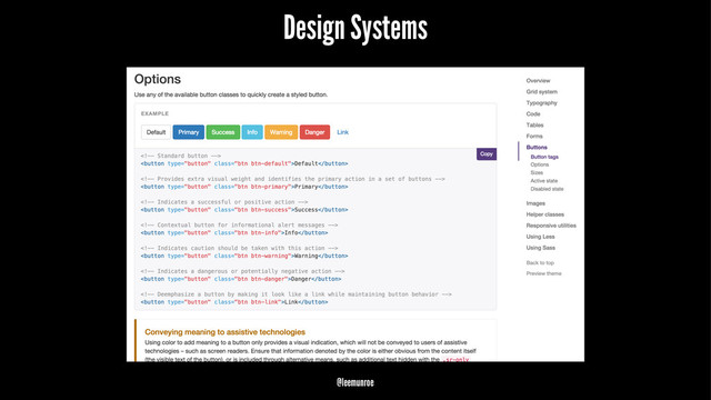 Design Systems
@leemunroe
