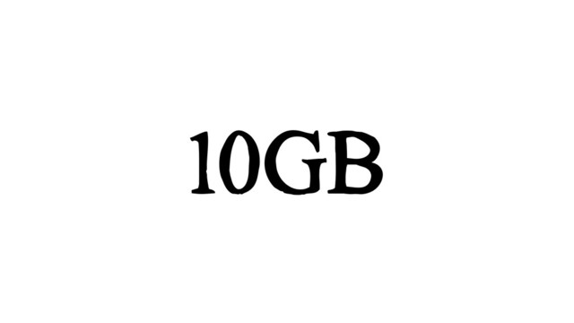 10GB
