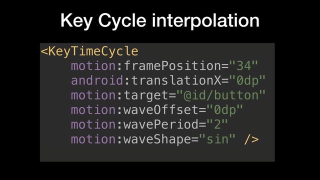 Key Cycle interpolation

