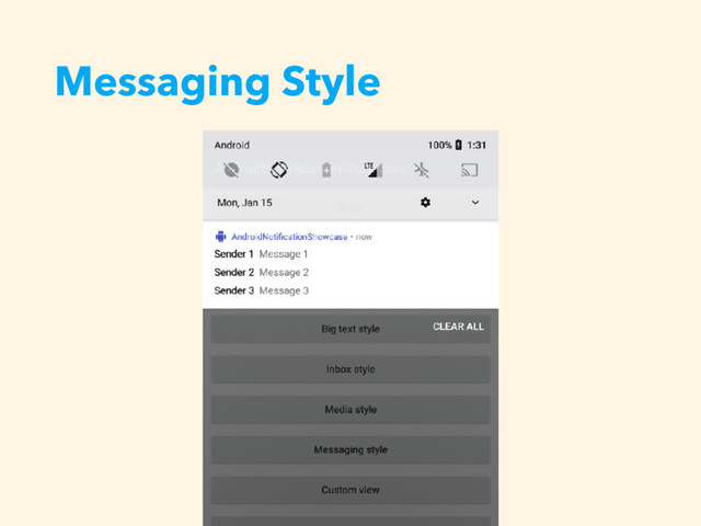 Messaging Style
