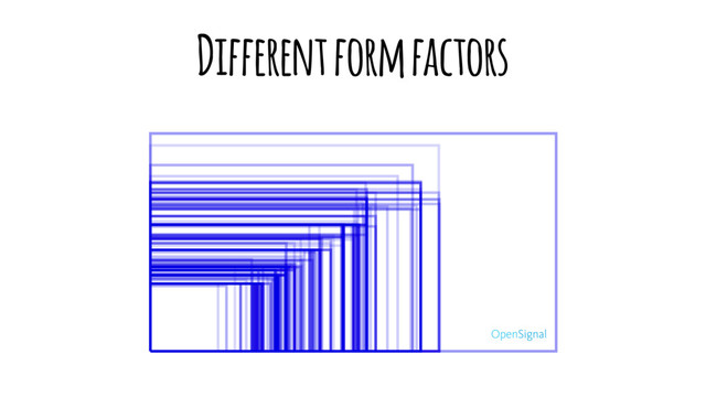 Different form factors
