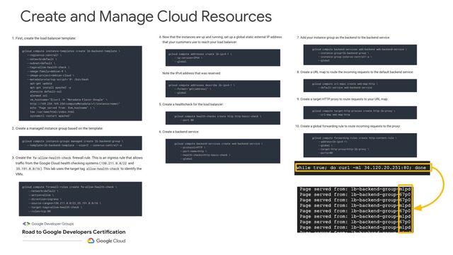 Create and Manage Cloud Resources
