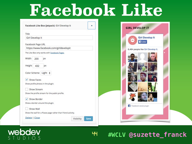 #WCLV @suzette_franck
Facebook Like
44

