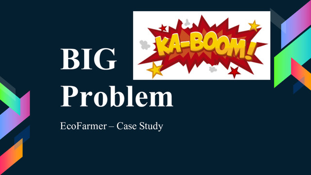 BIG
Problem
EcoFarmer – Case Study
