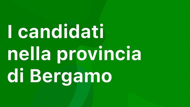 I candidati
nella provincia
di Bergamo
