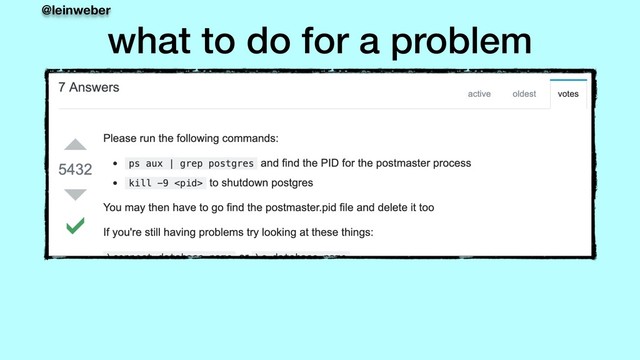 @leinweber
what to do for a problem
