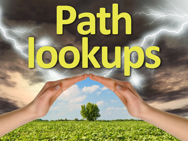 Path	  
lookups
