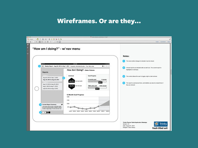 Wireframes. Or are they...
