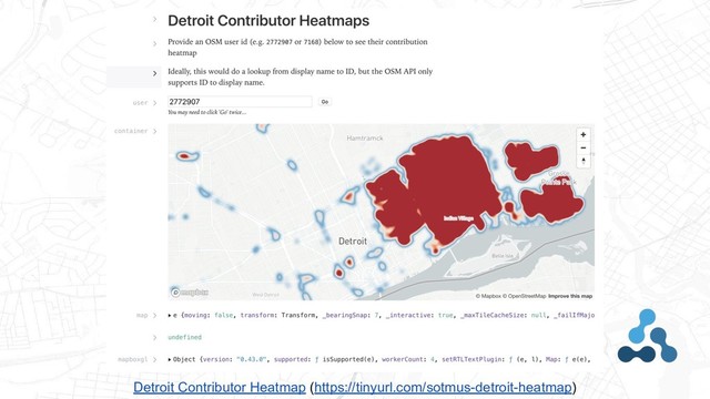 Detroit Contributor Heatmap (https://tinyurl.com/sotmus-detroit-heatmap)

