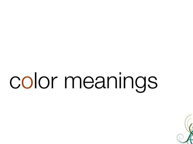 color meanings
