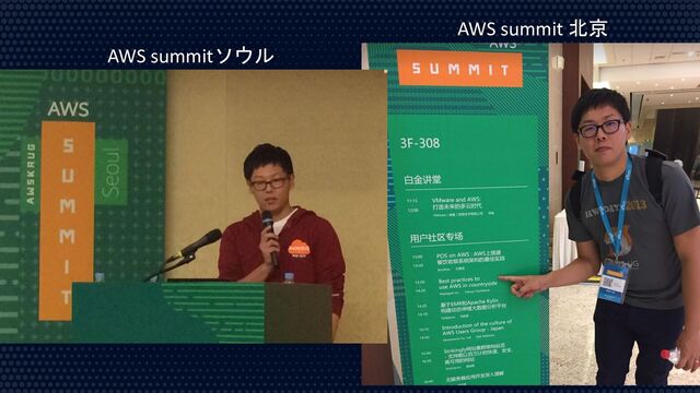 21
AWS summit 北京
AWS summitソウル
