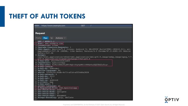 THEFT OF AUTH TOKENS
