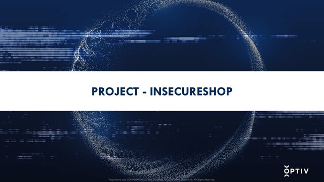 PROJECT - INSECURESHOP
