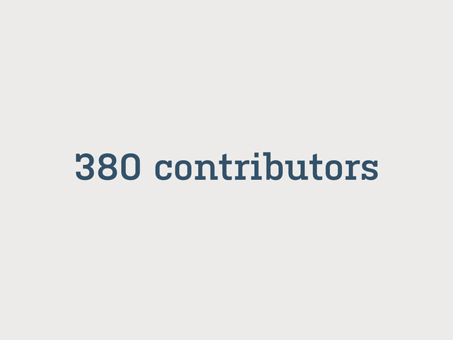 380 contributors
