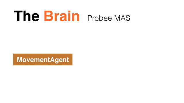 The Brain
MovementAgent
Probee MAS
