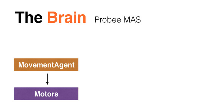 The Brain
Motors
MovementAgent
Probee MAS
