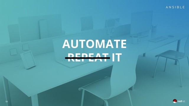 19
AUTOMATE
REPEAT IT
