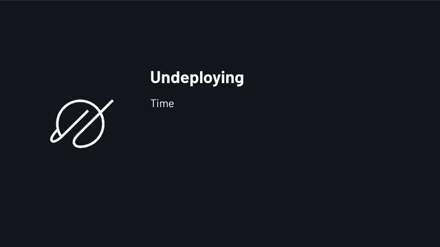 Undeploying
Time
