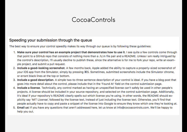 CocoaControls

