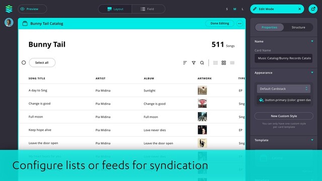 Configure lists or feeds for syndication
