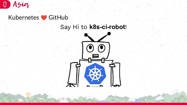 Kubernetes ❤ GitHub
Say Hi to k8s-ci-robot!
