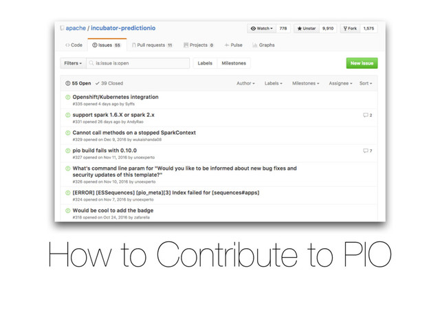 How to Contribute to PIO
