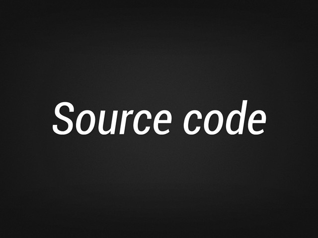 Source code
