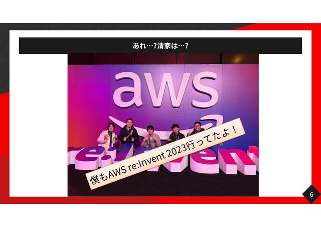 ? ?
6
AWS re:Invent
2023
行
