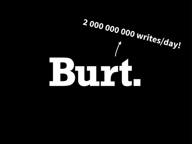 2 000 000 000 writes/day!
