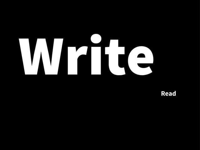 Write
Read
