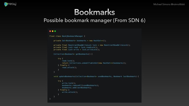 Michael Simons @rotnroll666
Bookmarks
Possible bookmark manager (From SDN 6)

