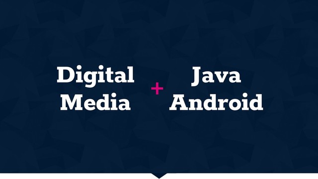 Digital
Media
+
Java 
Android
