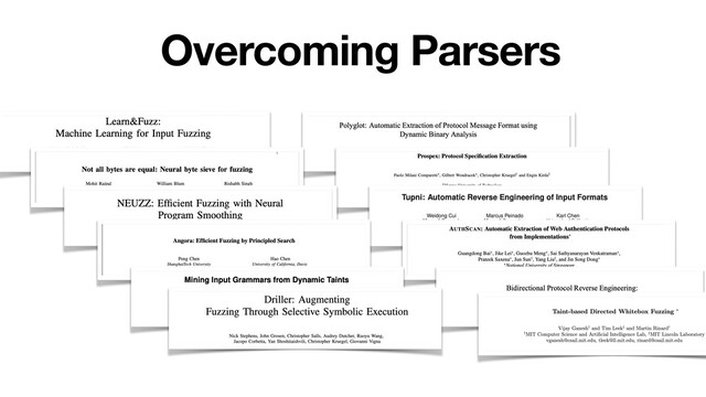 Overcoming Parsers

