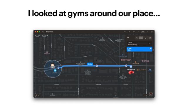 I looked at gyms around our place…
🥊
👨💻
