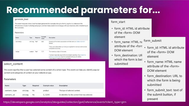 Recommended parameters for...
https://developers.google.com/analytics/devguides/collection/ga4/reference/events?client_type=gtm
