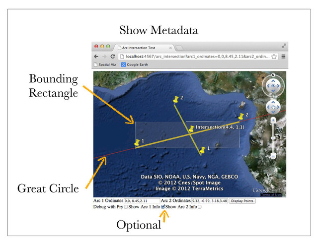 Show Metadata
Bounding
Rectangle
Great Circle
Optional
