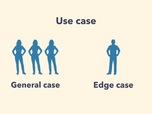Use case
Edge case
General case
