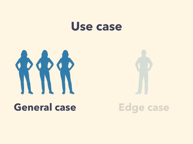 Use case
Edge case
General case
